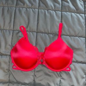 Pink front clasp Lasenza bra